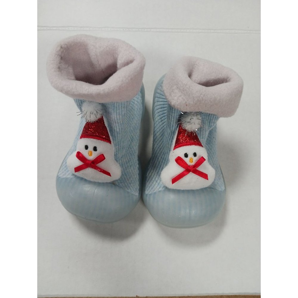Baby toddler winter socks infant shoes Snowman NWOT